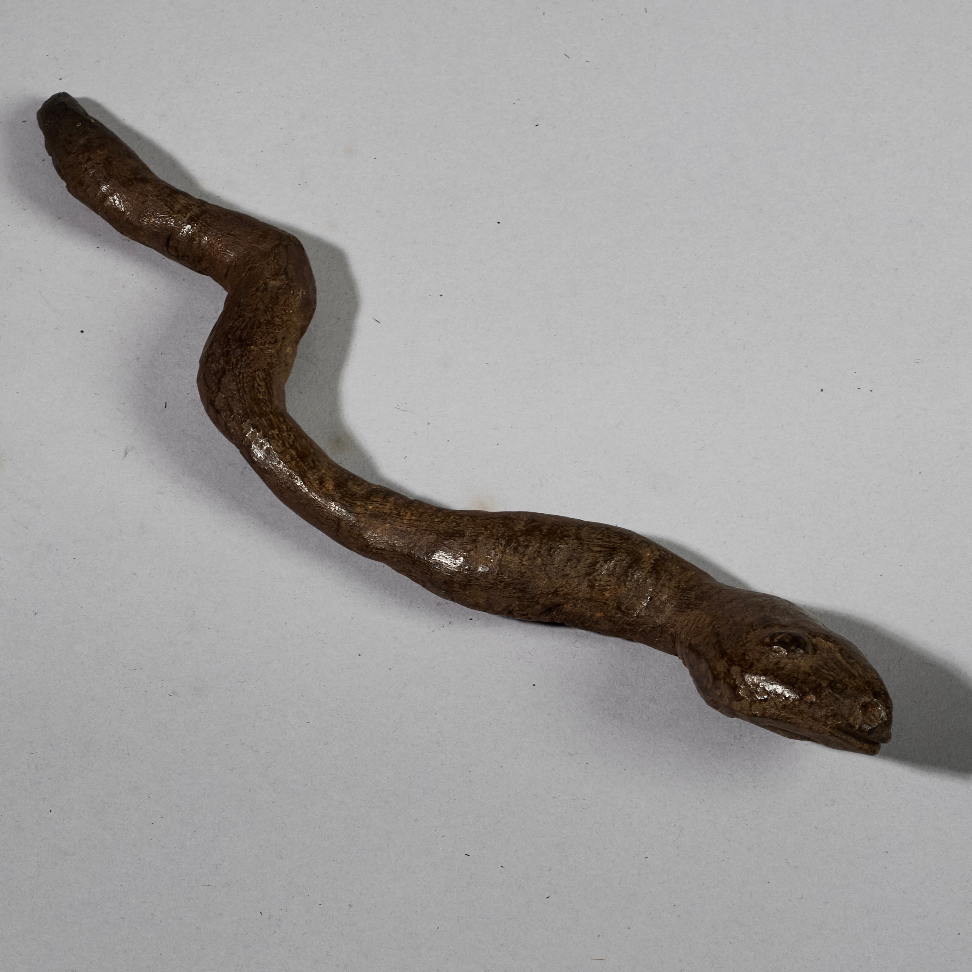 A CUTE WOODEN SNAKE TALISMAN, PARE TRIBE TANZANIA, E.AFRICA ( No 6261)