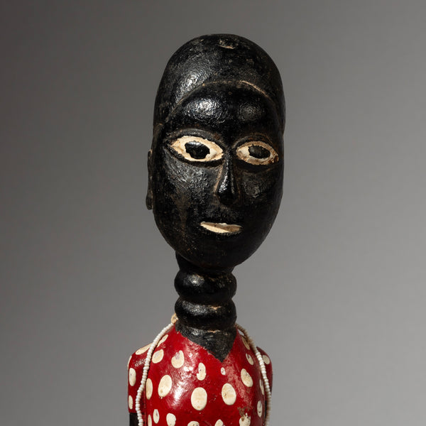 A PRETTY POLKA DOT BAULE COLON FIGURE, IVORY COAST EX UK COLL. ( No 2891 )