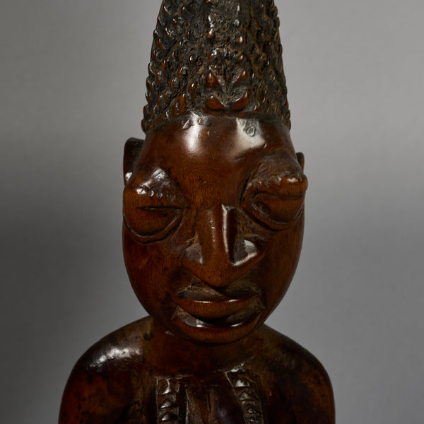 A FINE OLD  IBEJI, EX UK COLL. YORUBA TRIBE OF NIGERIA ( No 6271)