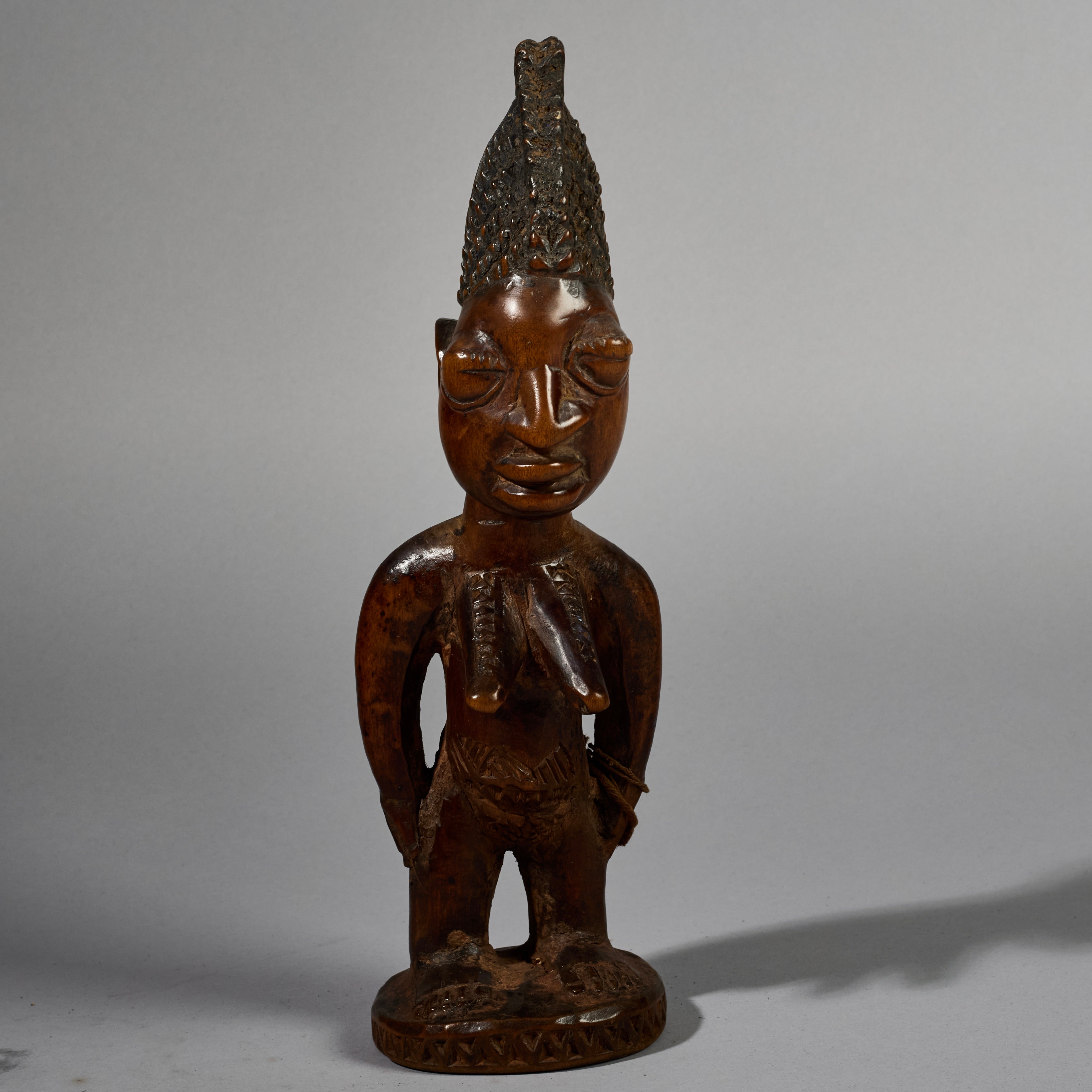 A FINE OLD  IBEJI, EX UK COLL. YORUBA TRIBE OF NIGERIA ( No 6271)