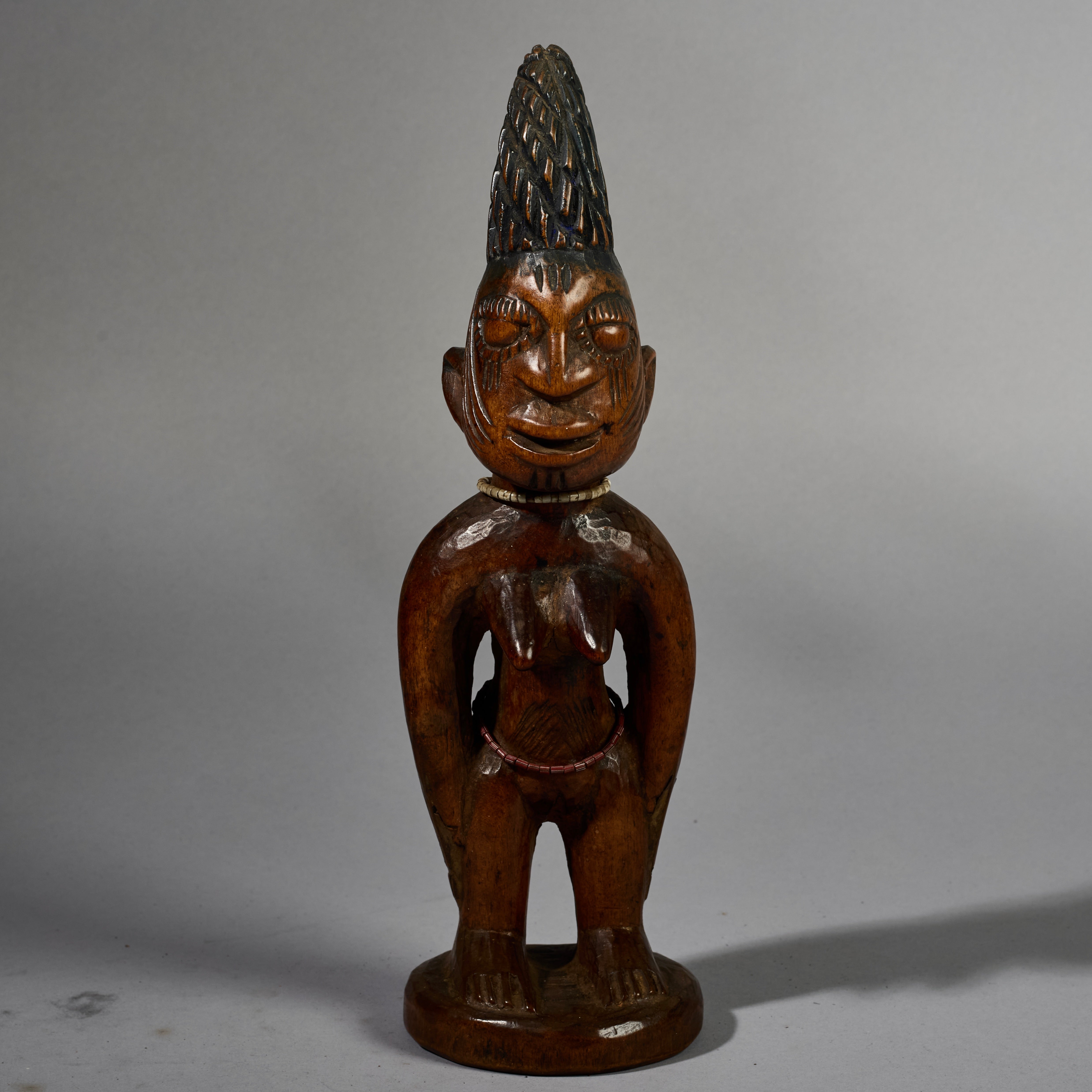 A LOVELY OLD  IBEJI, EX UK COLL. YORUBA TRIBE OF NIGERIA ( No 6269)