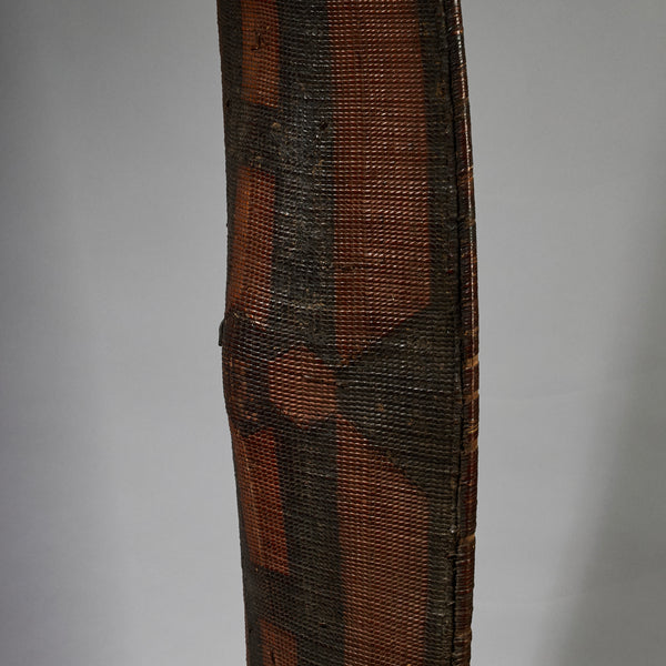 A STUNNING NATURAL FIBRE SHIELD FROM THE NGOMBE TRIBE OF THE CONGO, EX UK COLLECTION  [ No 6293 )