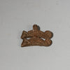 A BIG + DOUBLE CHAMELEON, PROTECTIVE PENDANT LOBI TRIBE IVORY COAST ( No 2898 )