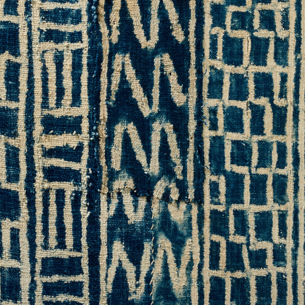 A RARE NDOP INDIGO CLOTH MOUNTED FROM THE BAMILEKE TRIBE OF CAMEROON W.AFRICA( No 5132 ) (Copy)