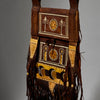 A REFINED OLD LEATHER BAG WITH MAGICAL DECORATION, HAUSA TRIBE OF NIGERIA ( No 6289