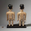 A TALL PAIR OF VENAVI TWIN DOLLS, EWE TRIBE OF GHANA W.AFRICA ( No 2895 )