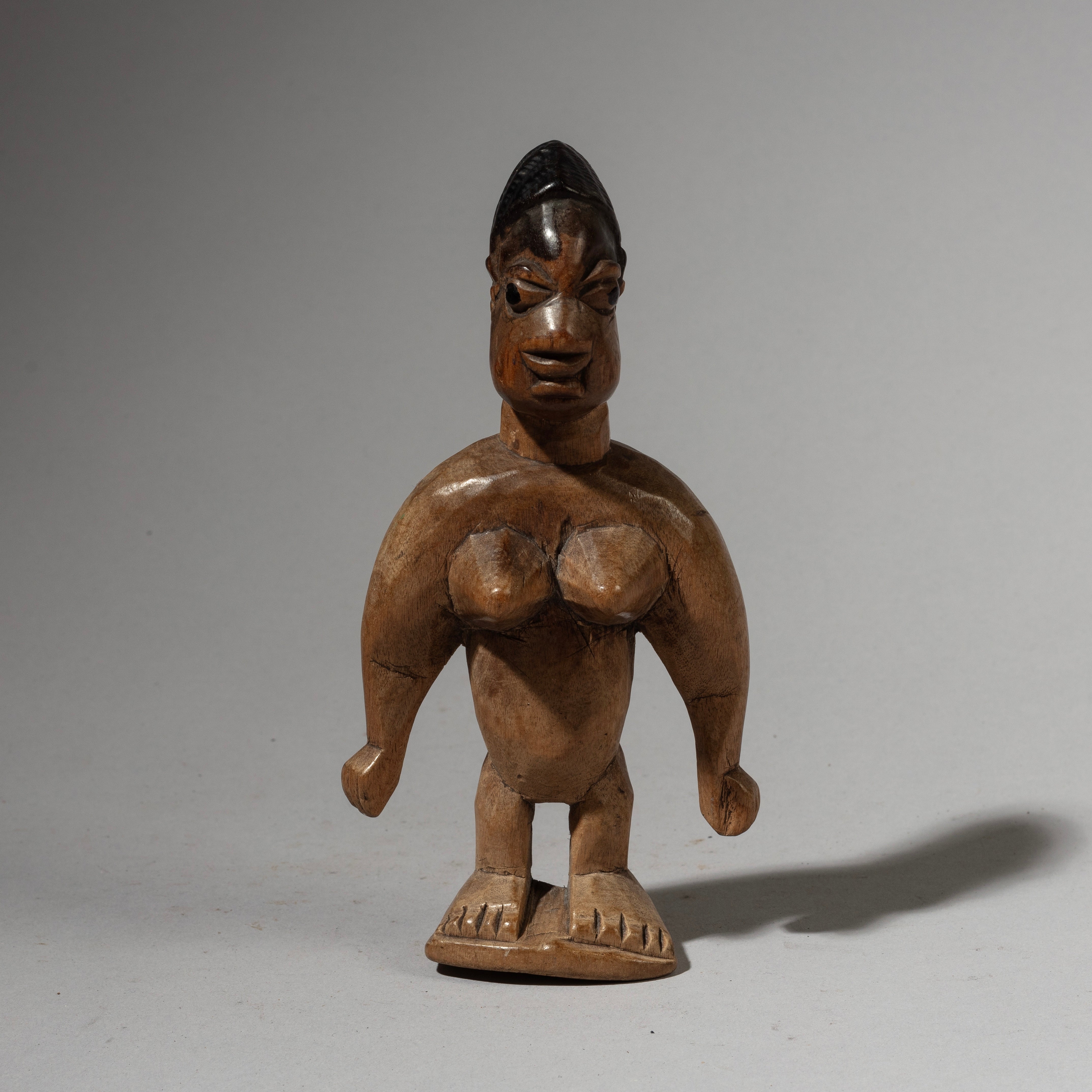 A CHARMING VENAVI TWIN DOLL, EWE TRIBE OF GHANA W.AFRICA ( No 2957 )