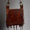 A OLD LEATHER BAG WITH MAGICAL DECORATION, HAUSA TRIBE OF NIGERIA ( No 6287)