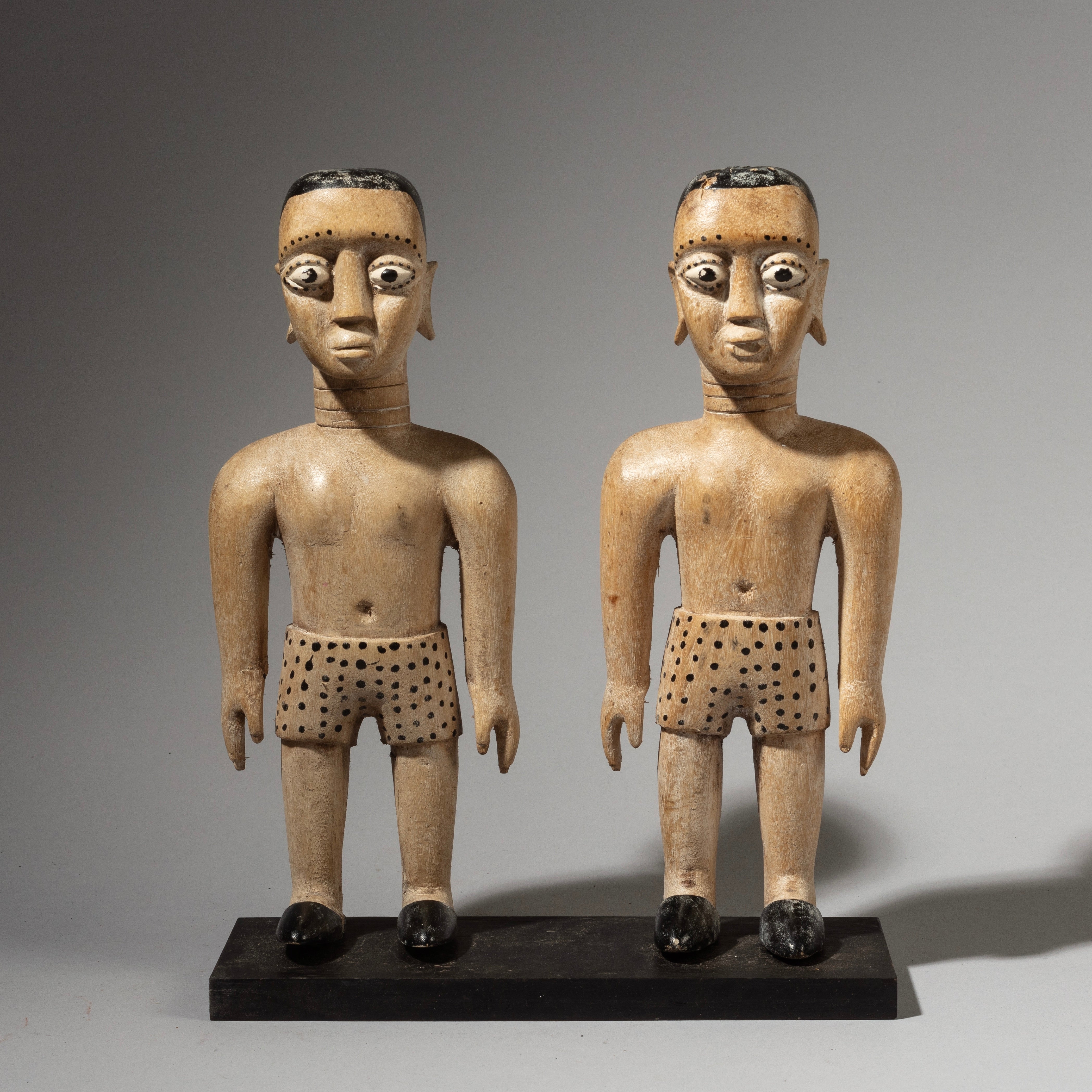 A TALL PAIR OF VENAVI TWIN DOLLS, EWE TRIBE OF GHANA W.AFRICA ( No 2895 )