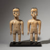 A TALL PAIR OF VENAVI TWIN DOLLS, EWE TRIBE OF GHANA W.AFRICA ( No 2895 )