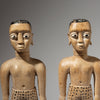 A TALL PAIR OF VENAVI TWIN DOLLS, EWE TRIBE OF GHANA W.AFRICA ( No 2895 )