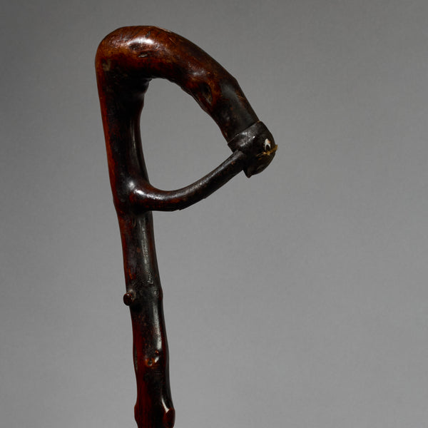 AN ORGANIC DEEPLY PATINATED STAFF FROM ETHIOPIA  ( No 6200)