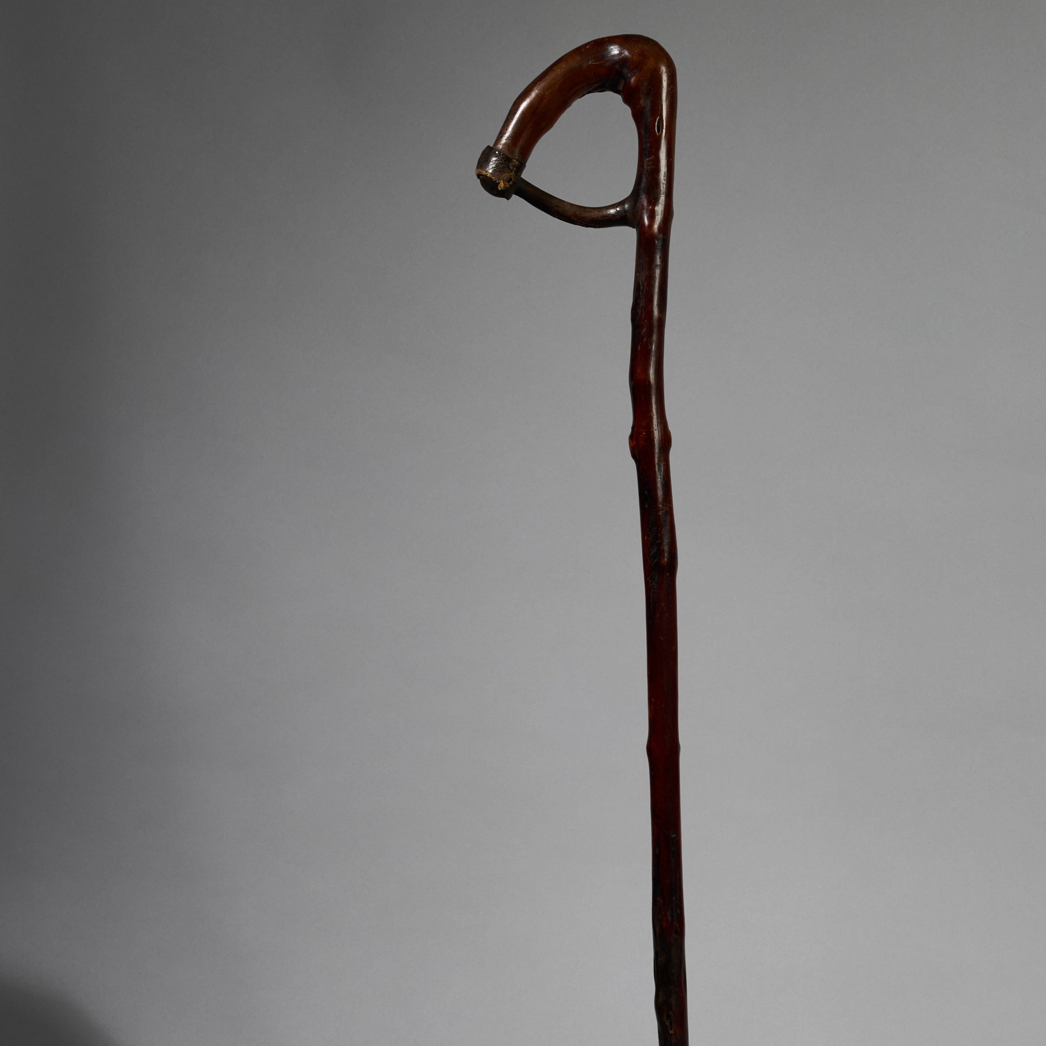 AN ORGANIC DEEPLY PATINATED STAFF FROM ETHIOPIA  ( No 6200)