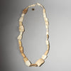 A LONG “HIPPO TOOTH” SHELL CURRENCY NECKLACE FROM WEST AFRICA  ( No 2925 )