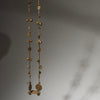 A BRILLIANT BAULE BRONZE NECKLACE WITH ANTIQUE BEADS, IVORY COAST (  No 2927 )