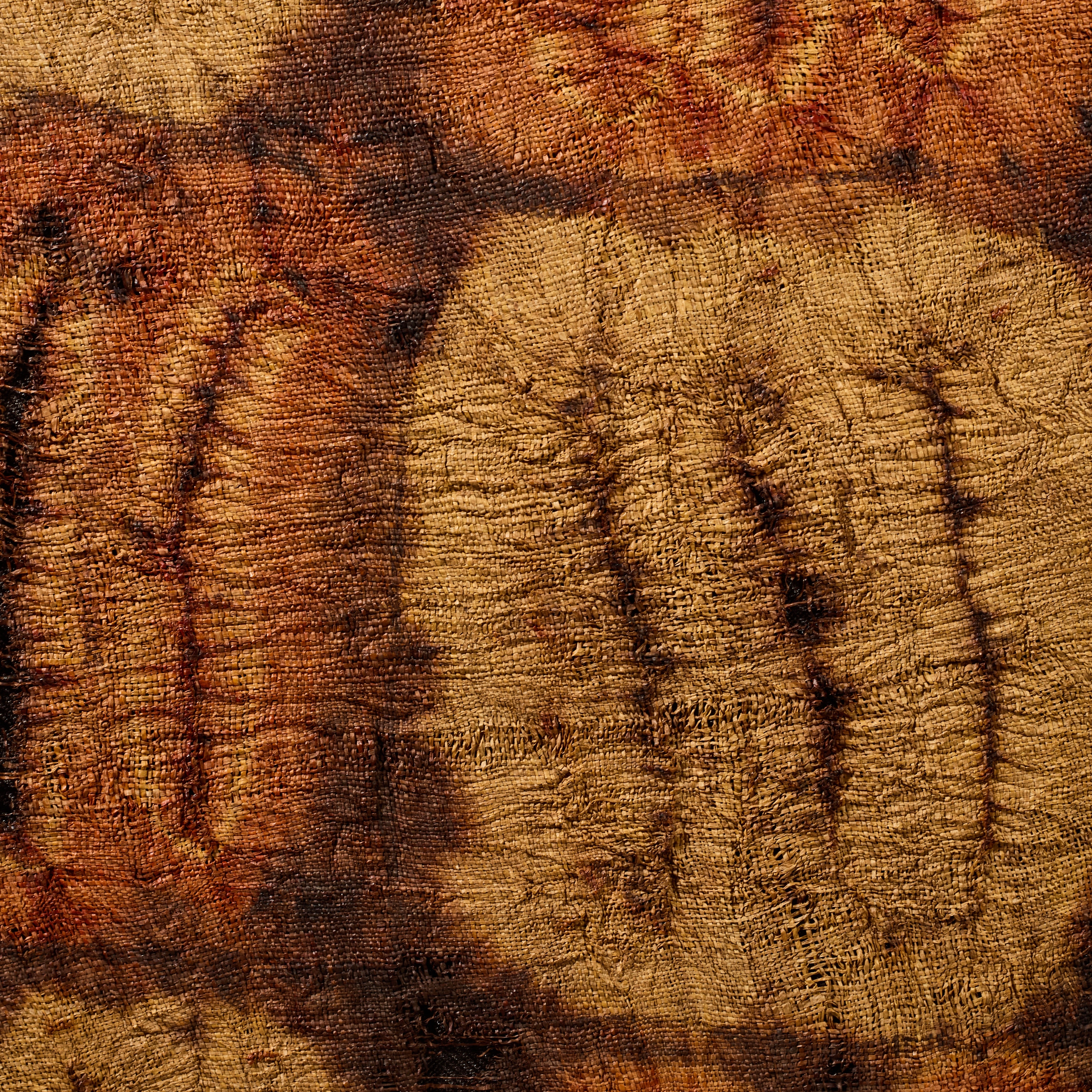 A RAFFIA SMALL CLOTH MOUNTED, DIDA TRIBE IVORY COAST ( No 6280 )