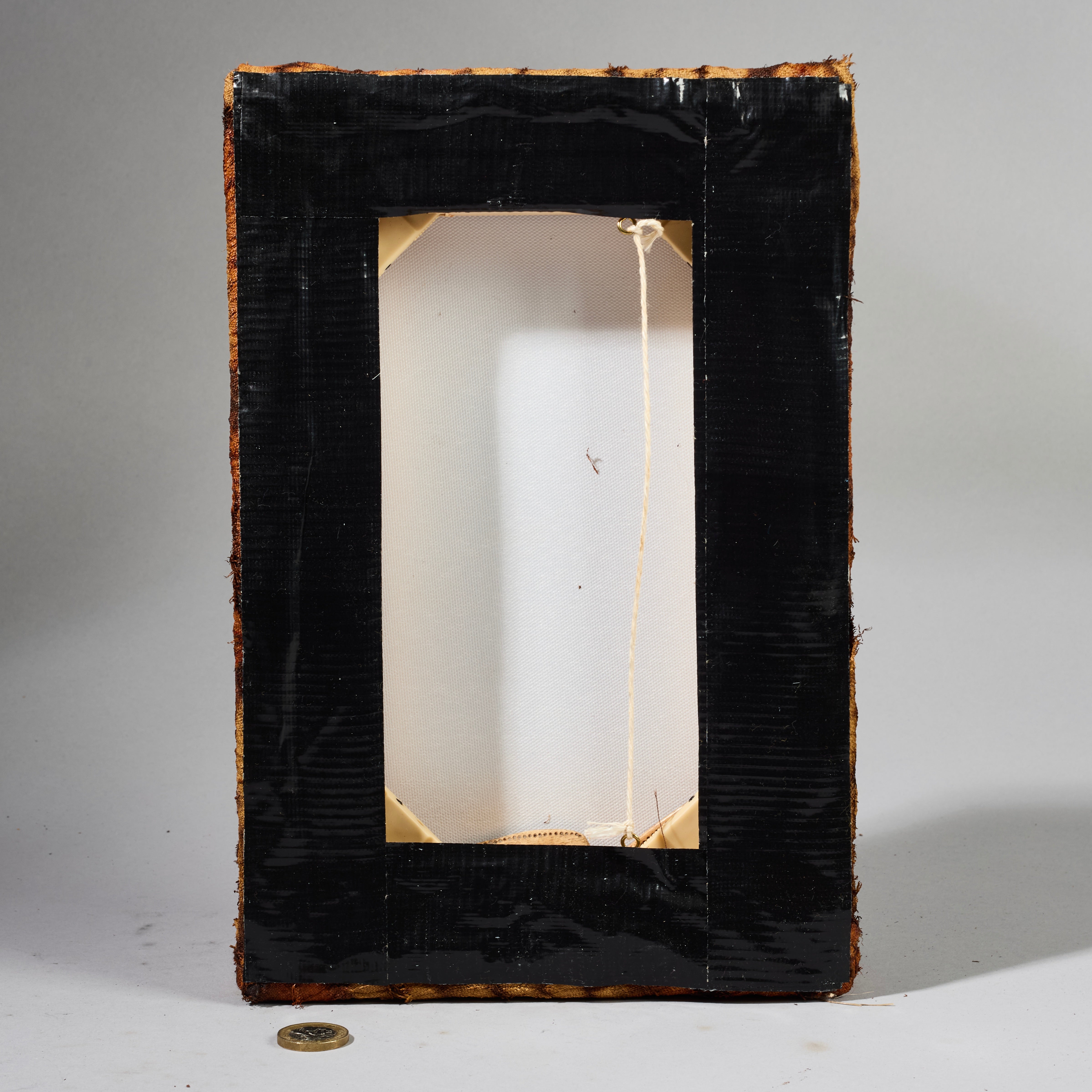 A RAFFIA SMALL CLOTH MOUNTED, DIDA TRIBE IVORY COAST ( No 6278)
