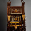 A REFINED OLD LEATHER BAG WITH MAGICAL DECORATION, HAUSA TRIBE OF NIGERIA ( No 6289