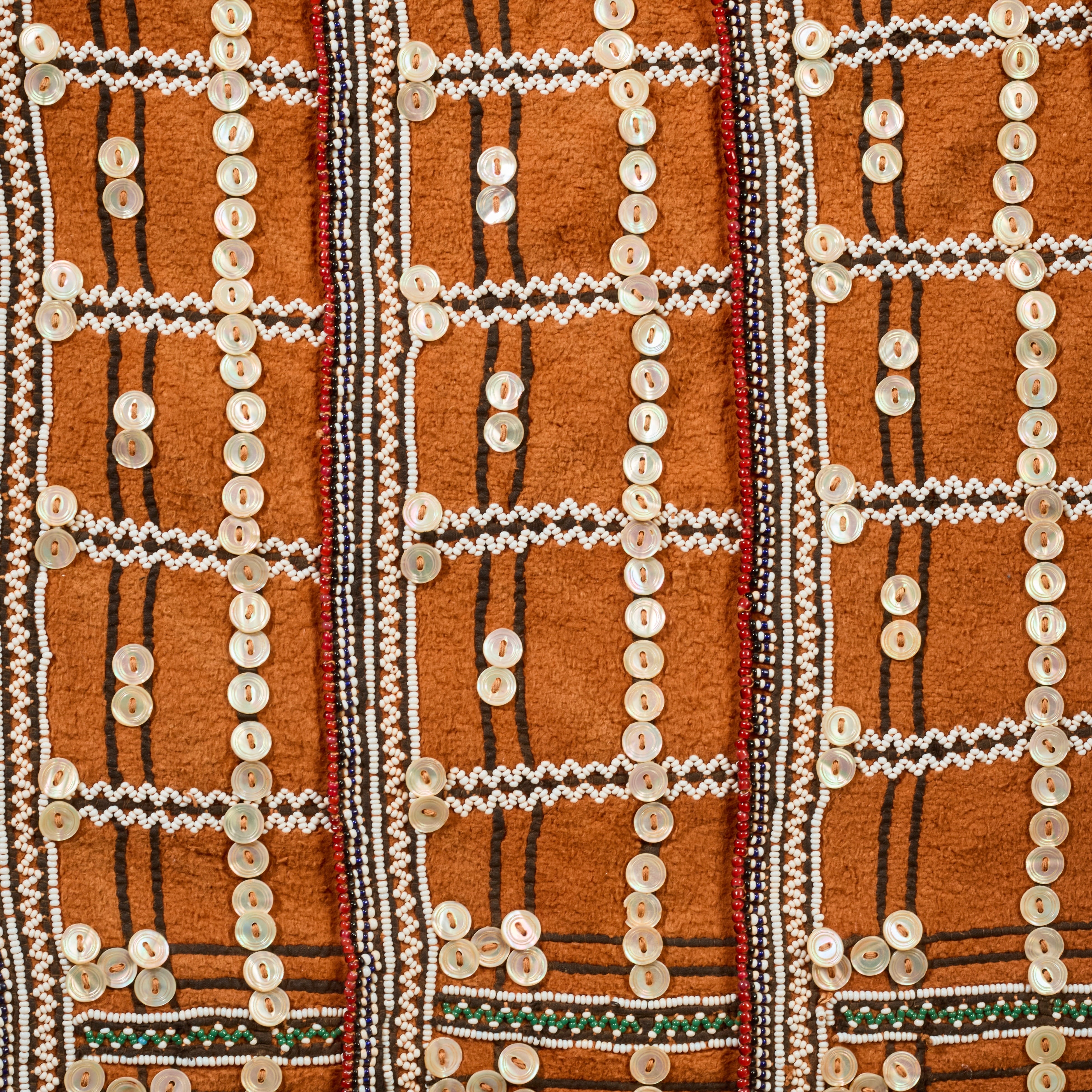A HUGE DECORATED BLANKET, FROM XHOSA TRIBE OF SOUTH AFRICA( No 6300)
