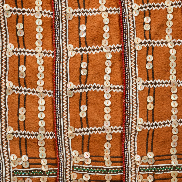 A HUGE DECORATED BLANKET, FROM XHOSA TRIBE OF SOUTH AFRICA( No 6300)