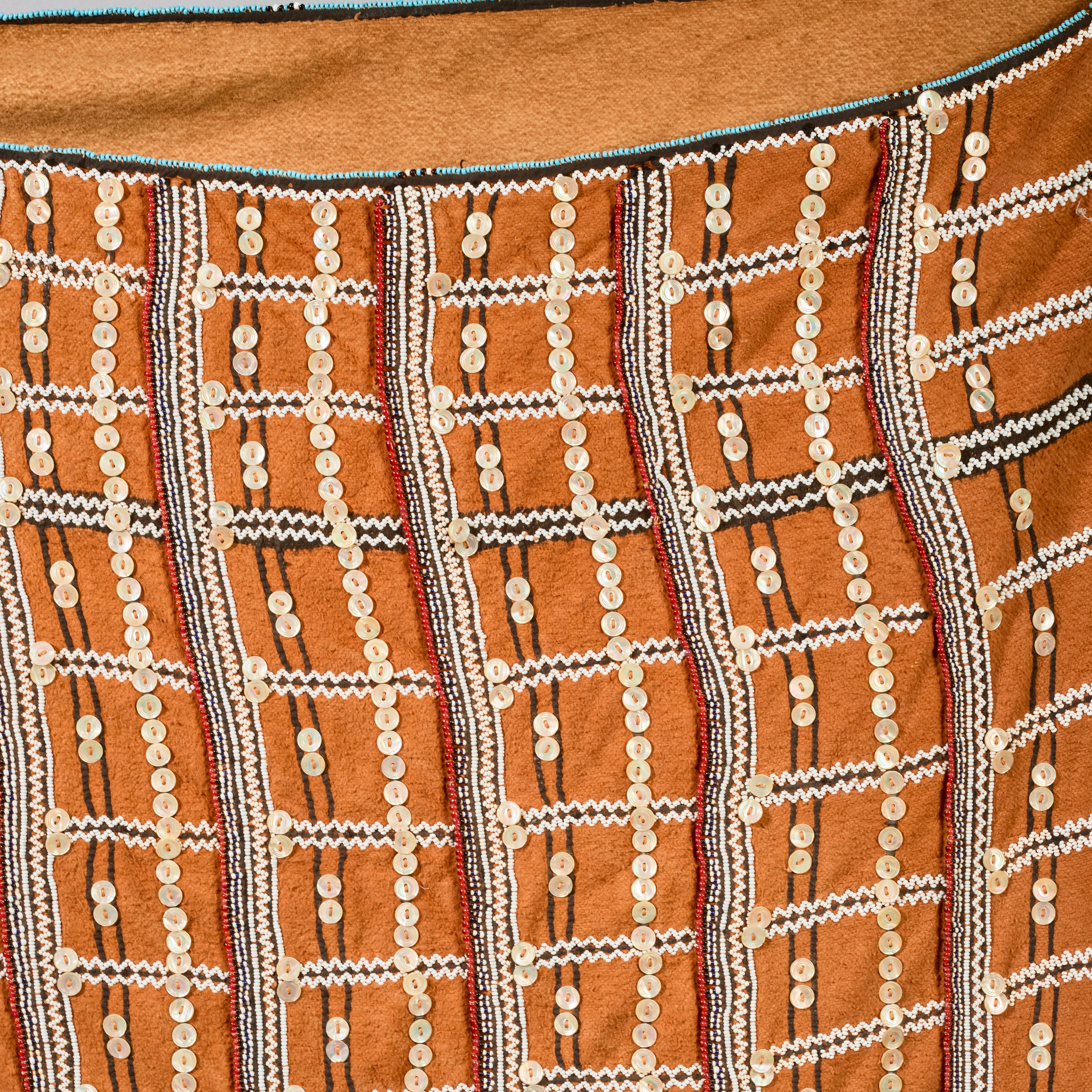 A HUGE DECORATED BLANKET, FROM XHOSA TRIBE OF SOUTH AFRICA( No 6300)