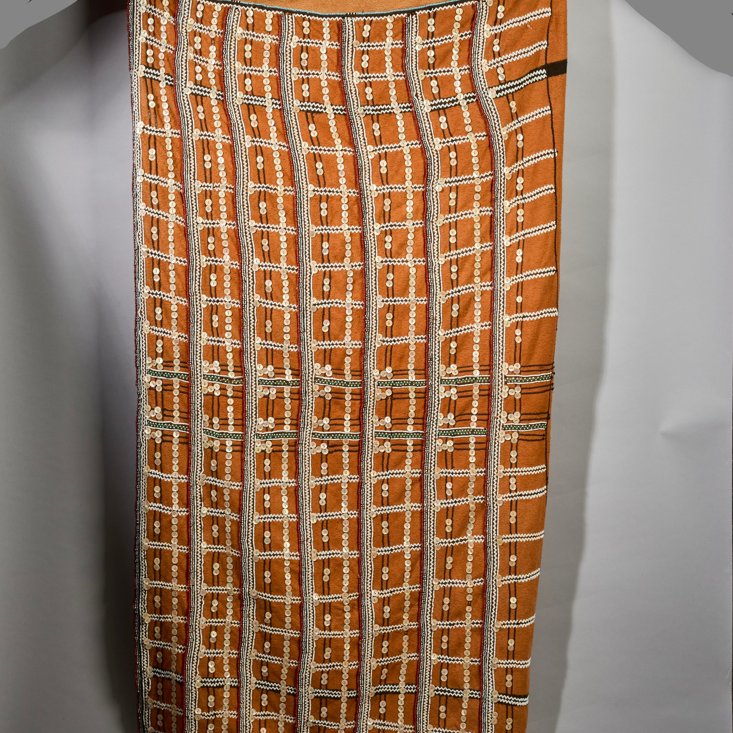 A HUGE DECORATED BLANKET, FROM XHOSA TRIBE OF SOUTH AFRICA( No 6300)