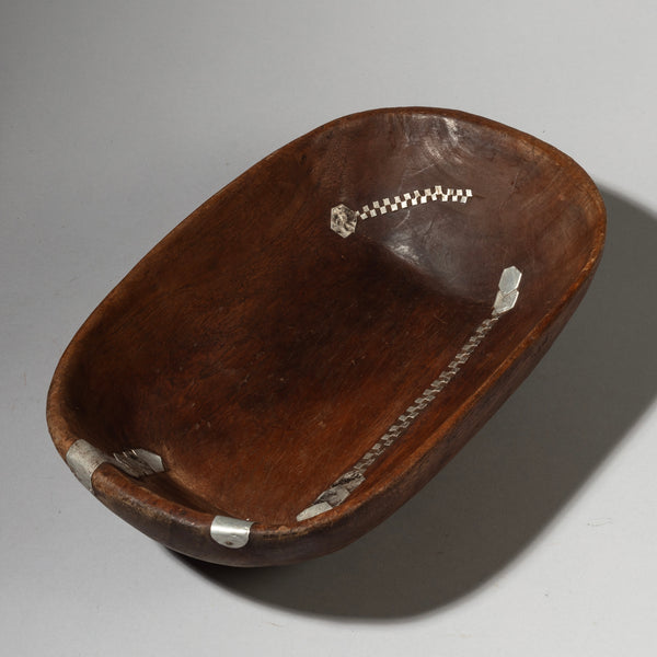 A DEEP HONEY COLOURED BOWL, FROM TUTSI TRIBE OF RWANDA( No 2941 )