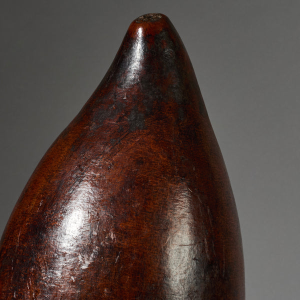 A LARGE UNUSUAL CALABASH CONTAINER FROM LOBI TRIBE OF BURKINA FASO NIGER ( No 6249)