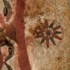 A LARGE GRAPHIC PIGMENT HIDE SHIELD, MAASAI TRIBE  E.AFRICA..EX UK COLLECTION   ( No 6293 )