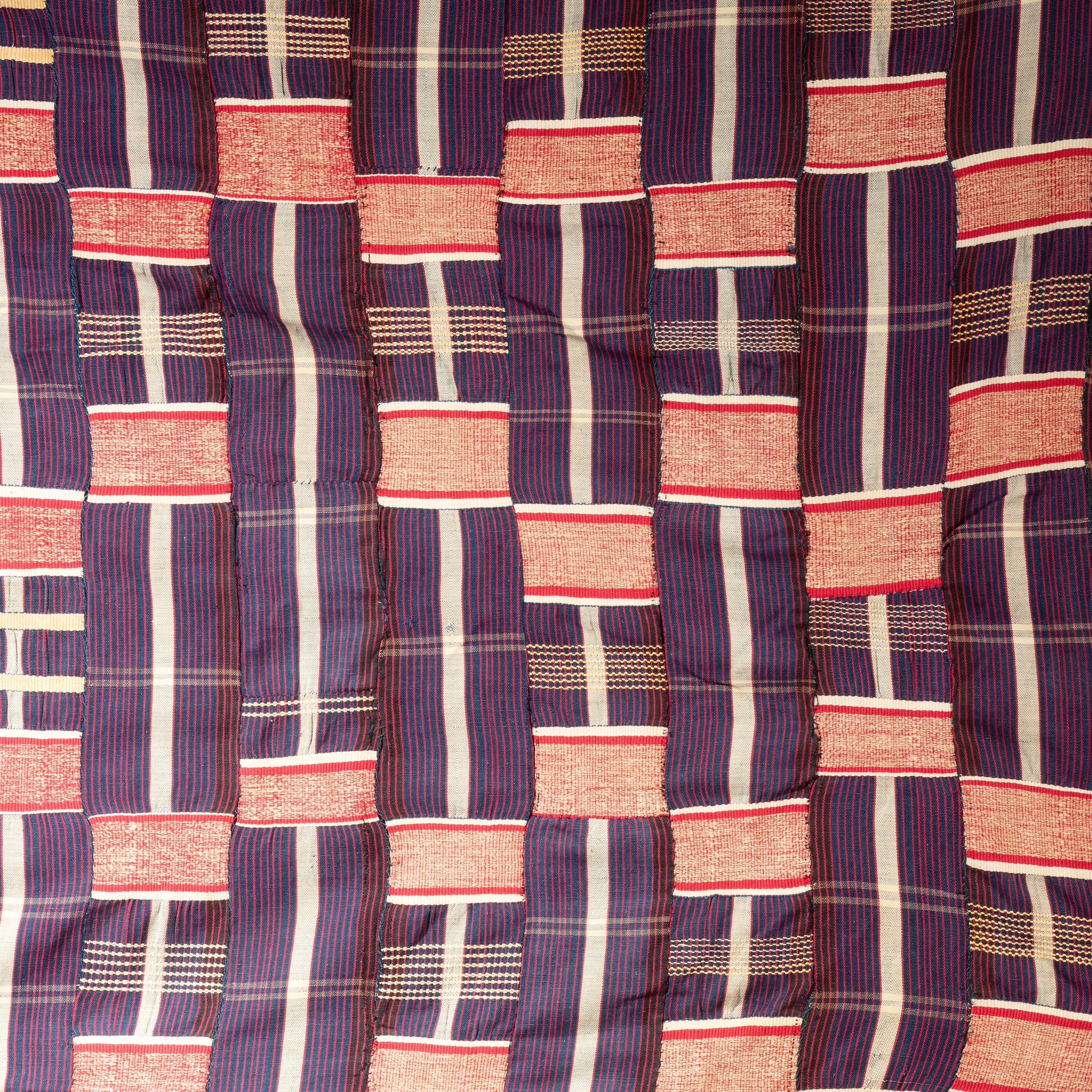 AN EVOCATIVE WOMANS CLOTH , EWE TRIBE OF GHANA   ( No 2914 )