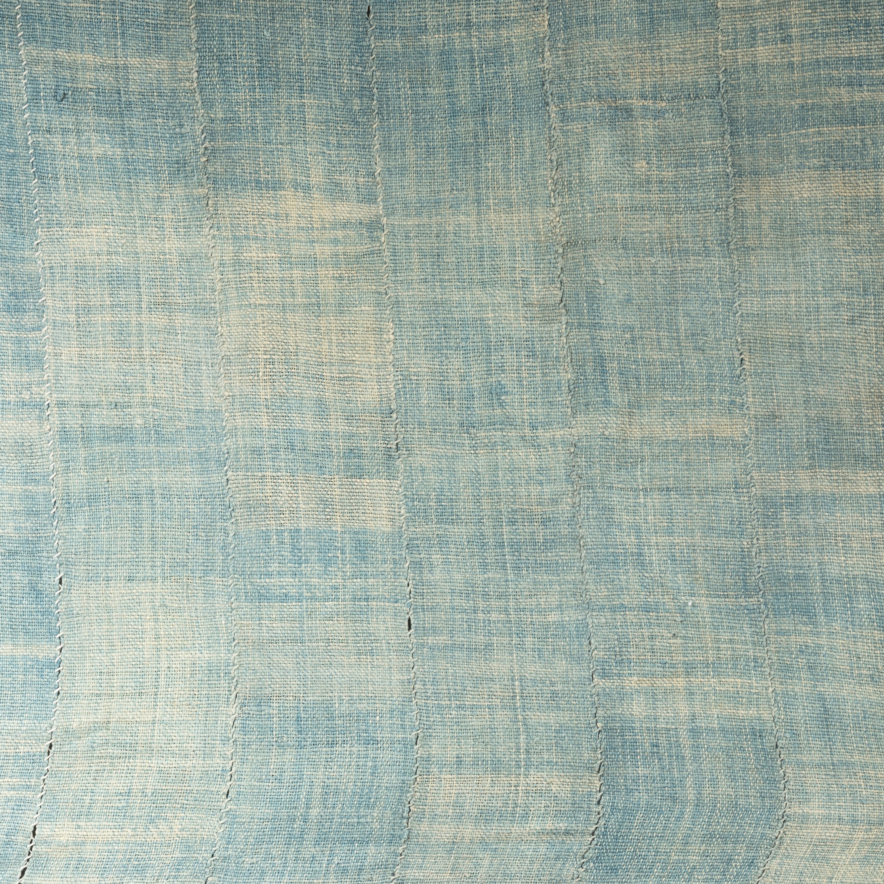 A BEAUTIFULLY FADED INDIGO WOMANS CLOTH, MOSSI TRIBE BURKINA FASO( No 2902