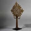 A PRETTY BRASS 18THC PROCESSIONAL CROSS FROM ETHIOPIA , EX UK COLLECTION  ( No 6301)