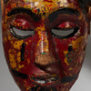 A PRETTY RED PAINTED IBIBIO MASK FROM NIGERIA W.AFRICA ( No 2946 )