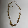 A BRILLIANT BAULE BRONZE NECKLACE WITH ANTIQUE BEADS, IVORY COAST (  No 2927 )