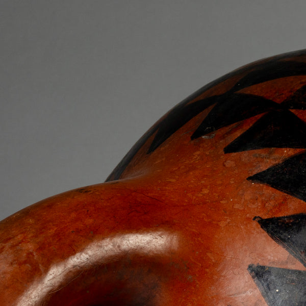 A BIG, + BEAUTIFUL GOURD VESSEL FROM TUTSI TRIBE OF RWANDA E. AFRICA(