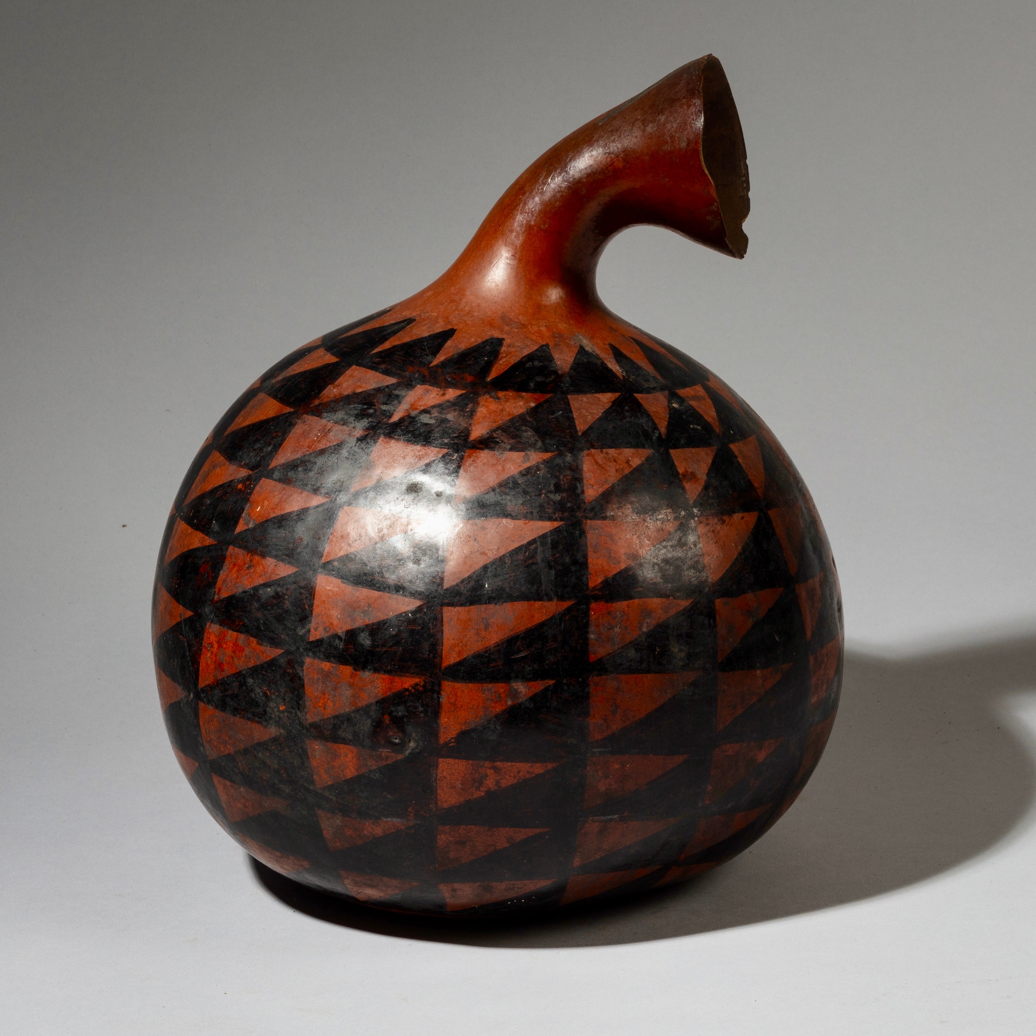 A BIG, + BEAUTIFUL GOURD VESSEL FROM TUTSI TRIBE OF RWANDA E. AFRICA(