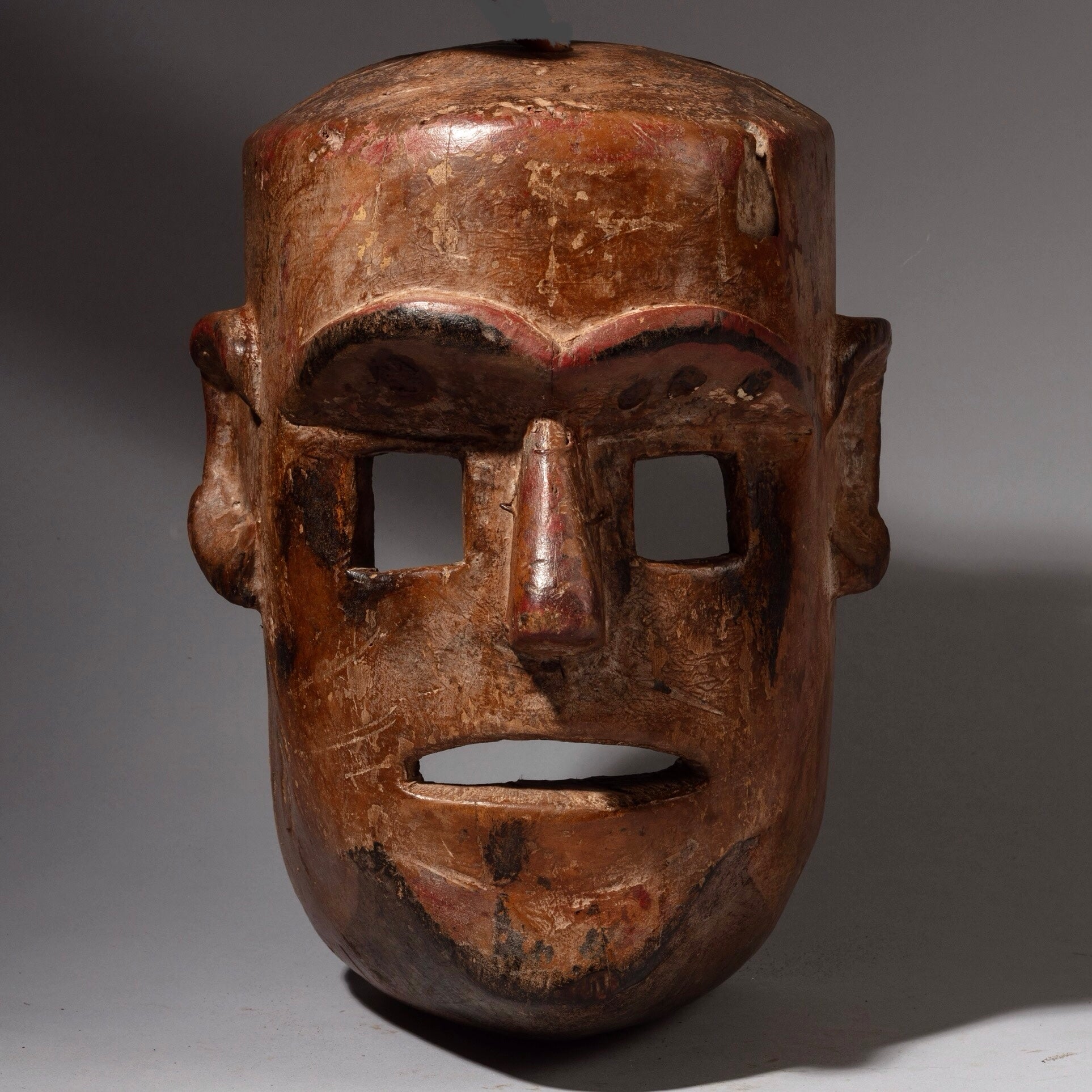 A SCULPTURAL + SUBSTANTIAL MASK FROM THE SUKUMA TRIBE, TANZANIA, EAST AFRICA( No 2051)