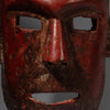 A RED SCULPTURAL + SUBSTANTIAL MASK FROM THE SUKUMA TRIBE, TANZANIA, EAST AFRICA( No 2130 )