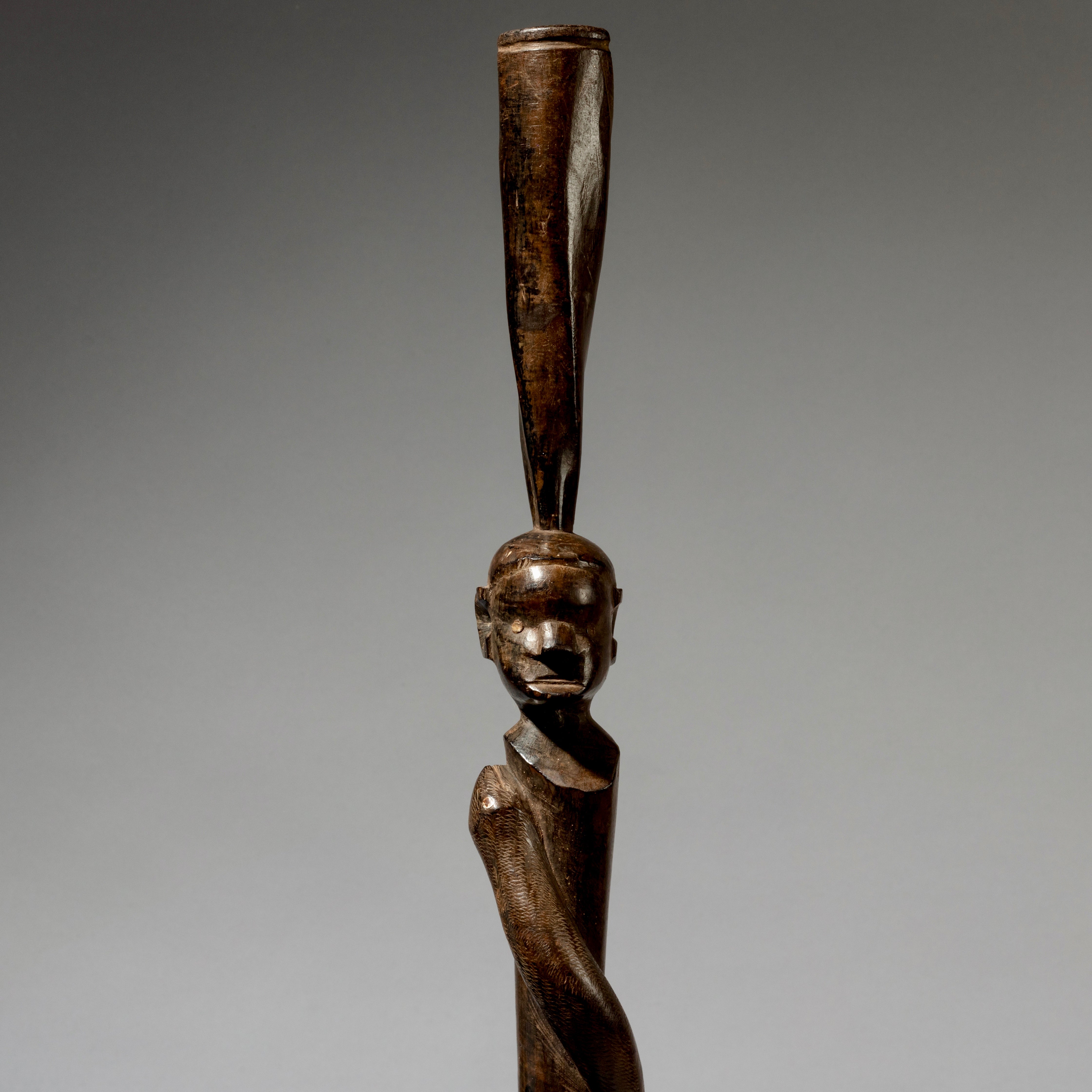 A FIGURATIVE ELDERS STAFF FROM NYAMWESI TRIBE TANZANIA E.AFRICA ( No 2066)