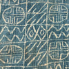 A STRIKING LARGE  NDOP RAW COTTON FABRIC FROM BAMILEKE TRIBE OF CAMEROON( No 5109 )