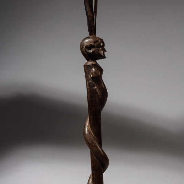 A FIGURATIVE ELDERS STAFF FROM NYAMWESI TRIBE TANZANIA E.AFRICA ( No 2066)