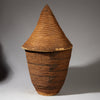 A STATUESQUE MEDIUM TO LARGE TUTSI BASKET AND LID ( No 2166)