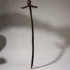 A SEMI ABSTRACT SCULPTURAL STAFF, PARE TRIBE OF TANZANIA ( No 2223)