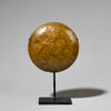 A GLOSSY PATINATED 19THC AKAN GOLD MEASURING DISC BAULE TRIBE ( No 4040 )