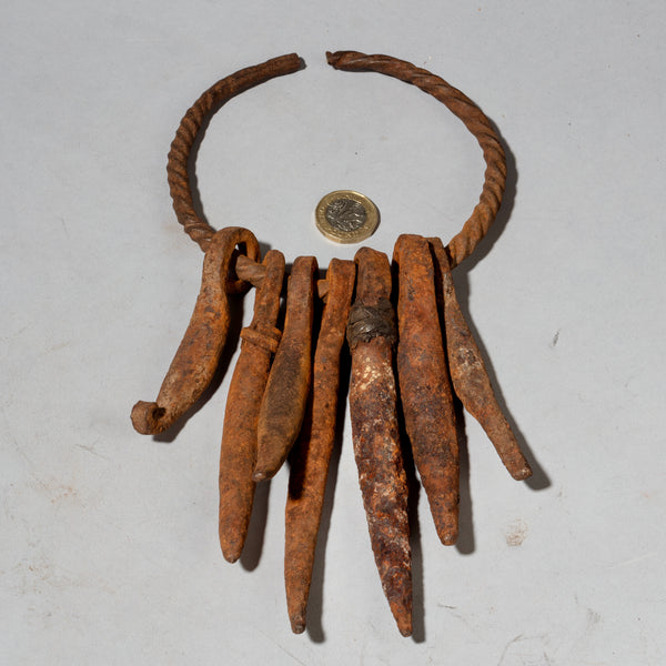 NATURALLY SHAPED IRON CURRENCY CLUSTER, KIRDI TRIBE OF CAMEROON W.AFRICA( No 2247)