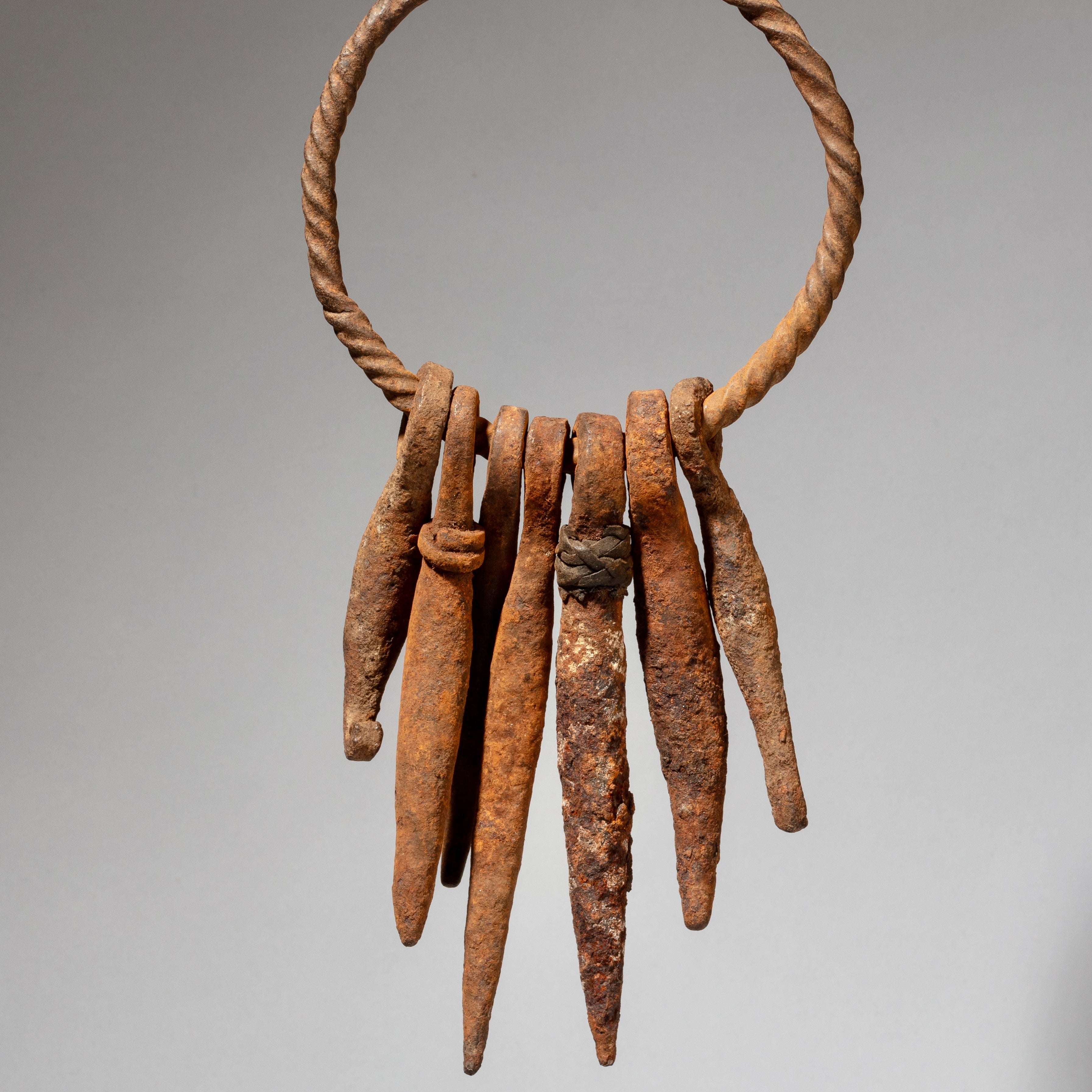 NATURALLY SHAPED IRON CURRENCY CLUSTER, KIRDI TRIBE OF CAMEROON W.AFRICA( No 2247)