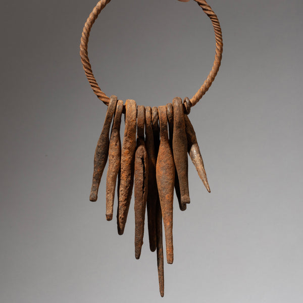 A SCULPTURAL IRON CURRENCY CLUSTER, KIRDI TRIBE OF CAMEROON W.AFRICA( No 2245)