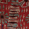 AN ARTISTIC DOUBLE SIDED RED BEADED SHIRT WITH NDOP TRIM, BAMILEKE TRIBE OF CAMEROON ( No 4100 )