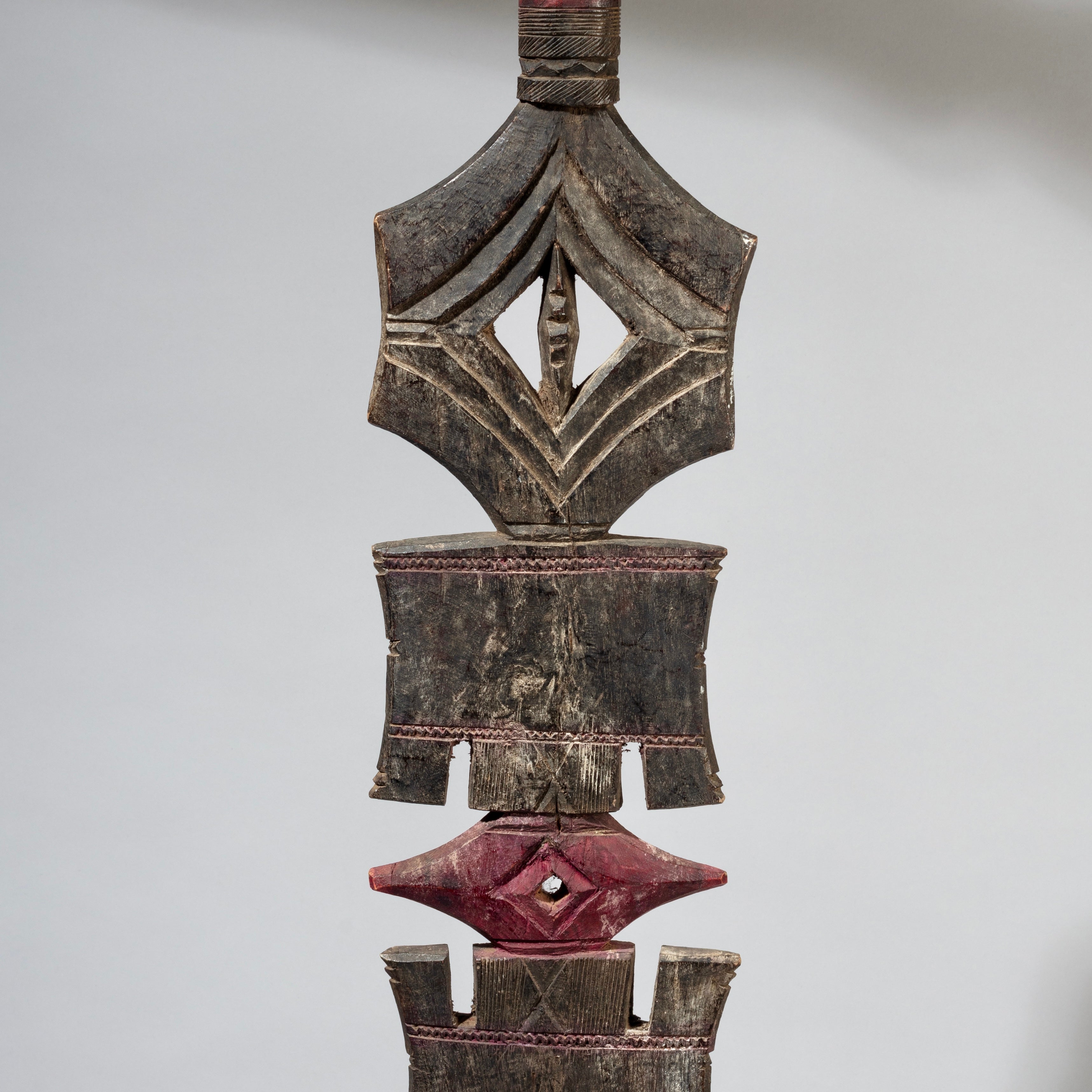 A GEOMETRICTUAREG  TENT POLE FROM THE SAHARA (No 4111)