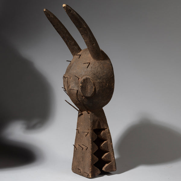 A LARGE  FETISH MASK, SENOUFO TRIBE BURKINA FASO ( No 4096 )